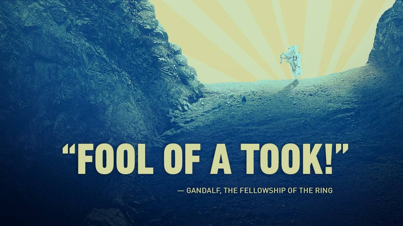 甘道夫在摩瑞亞斥責皮聘