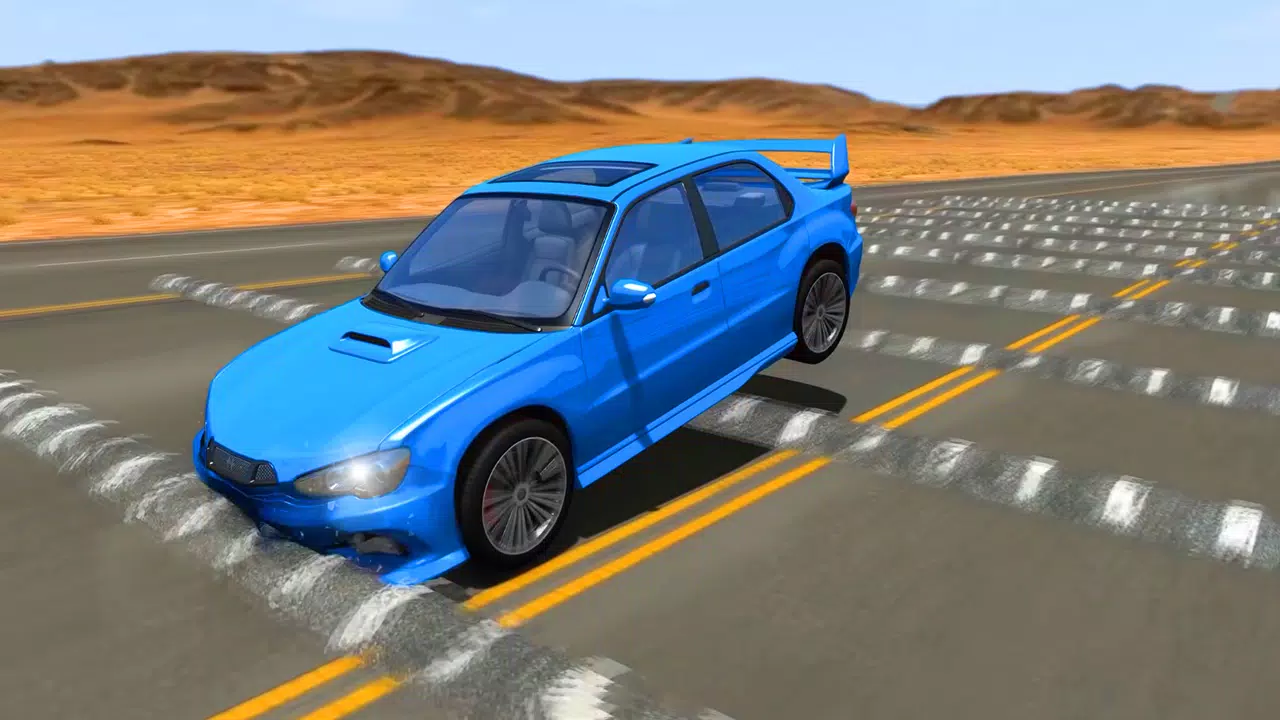Beam Drive Road Crash 3D Games Captura de tela 1