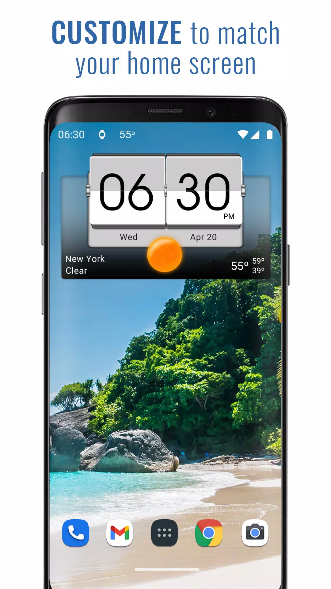 3D Flip Clock & Weather Скриншот 1
