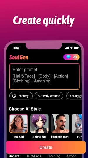 SoulGen AI Скриншот 3