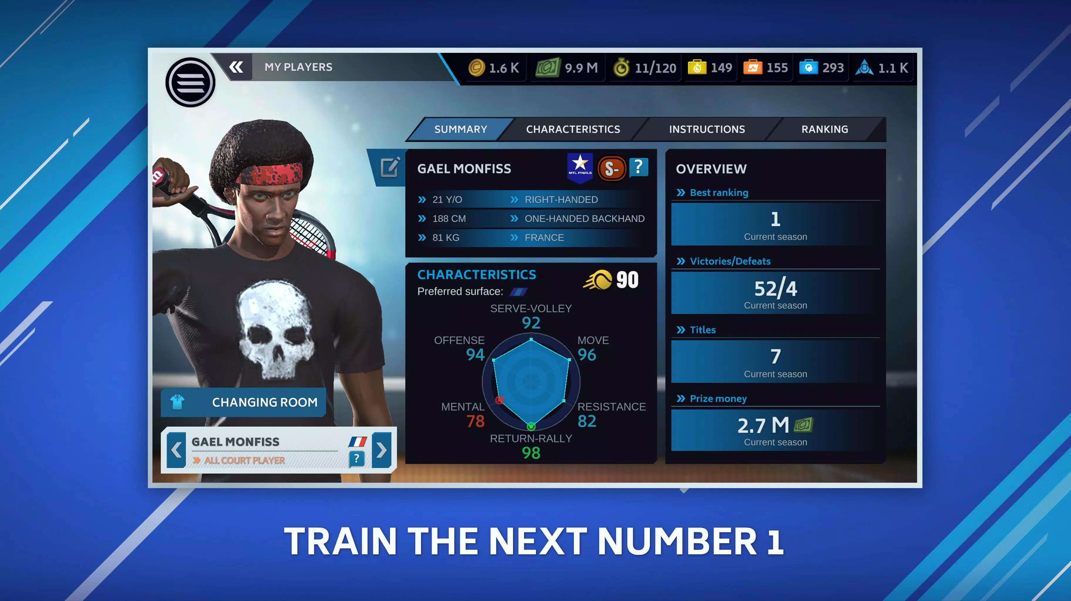 Tennis Manager Mobile Capture d'écran 2