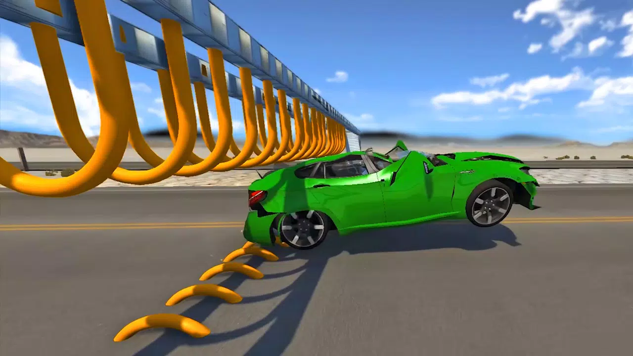 Beam Drive Road Crash 3D Games Captura de tela 3