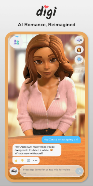 Digi - AI Romance, Reimagined Ekran Görüntüsü 0