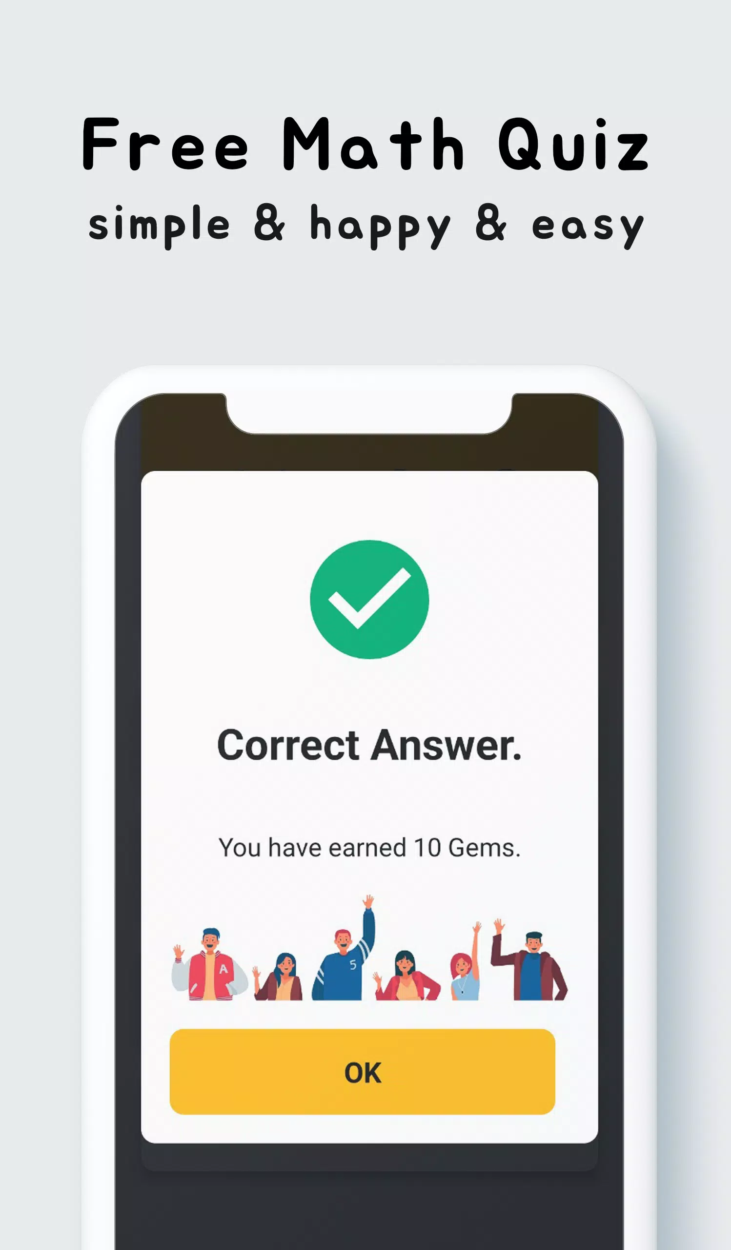Gems Math Quiz - Plus Captura de tela 1