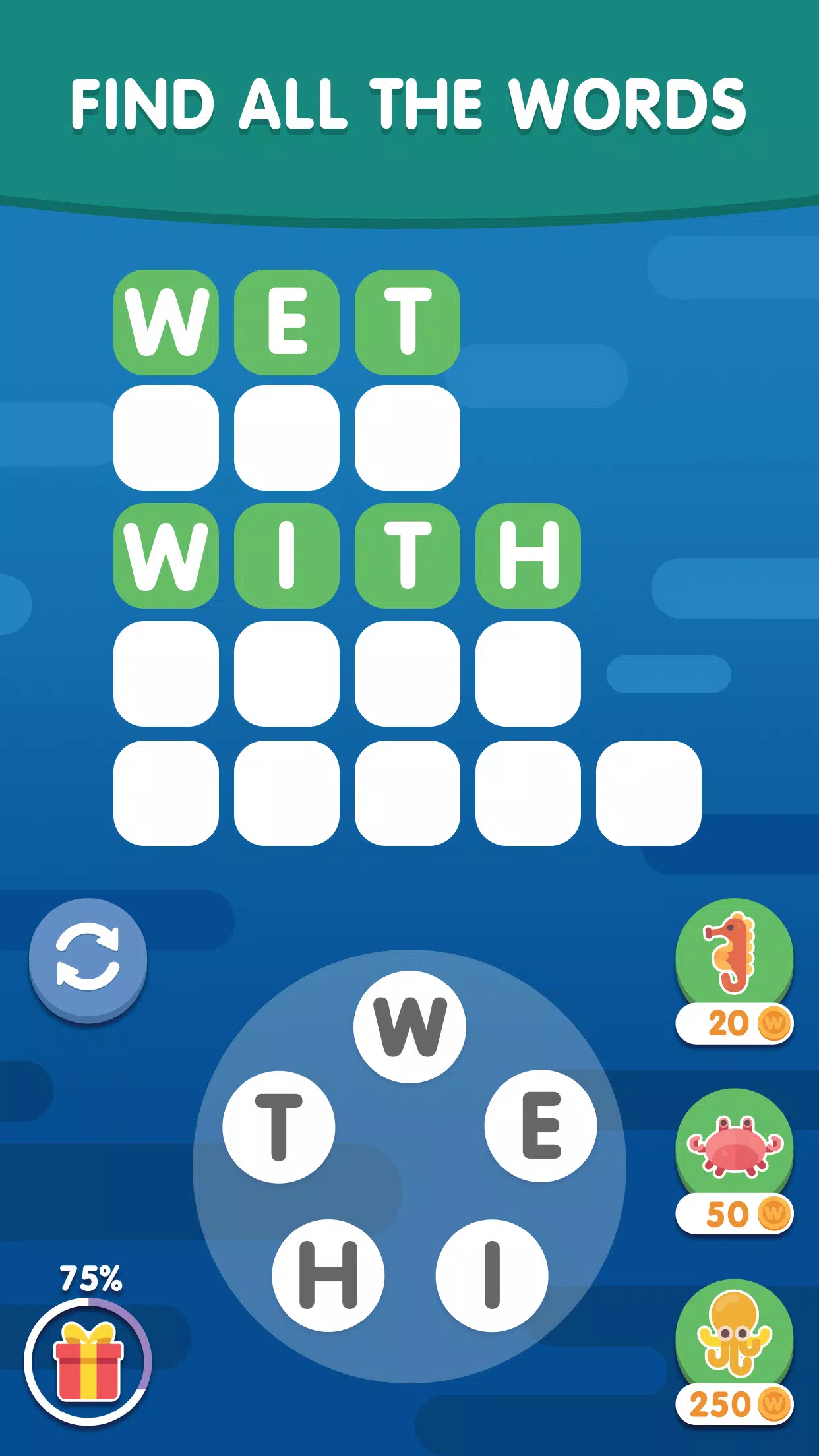 Word Search Sea: Word Puzzle Screenshot 2