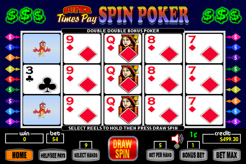 Super Times Pay Spin Poker - FREE Capture d'écran 2