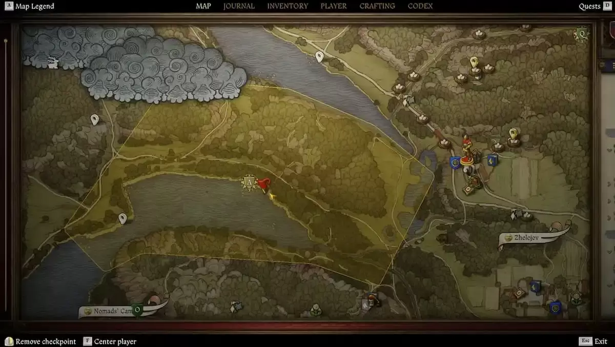 Encontrar el hacha del lago en el reino viene: liberación 2