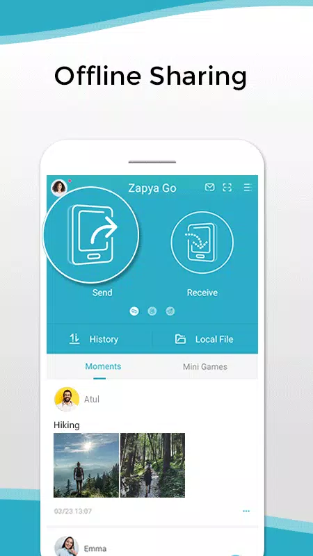 Zapya Go - передача файлов офф Скриншот 0