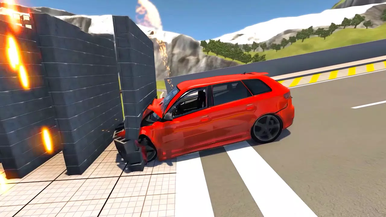 Beam Drive Road Crash 3D Games Captura de tela 2