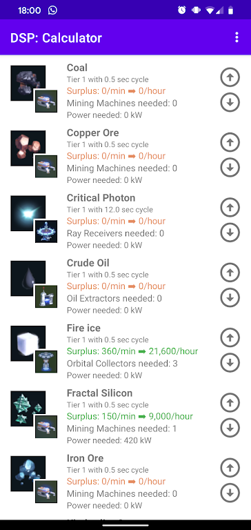 DysonCalc - Dyson Sphere Program Calculator Tangkapan skrin 1