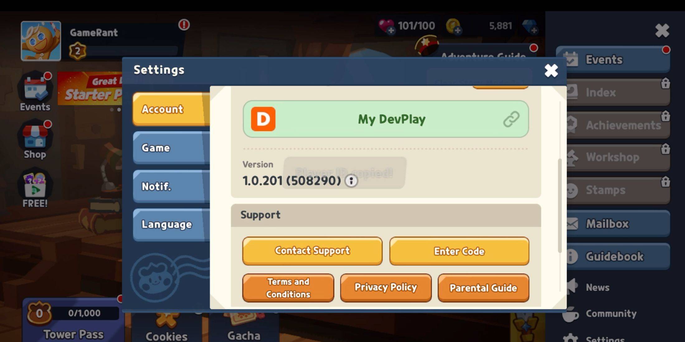 Image: Code Redemption Screenshot