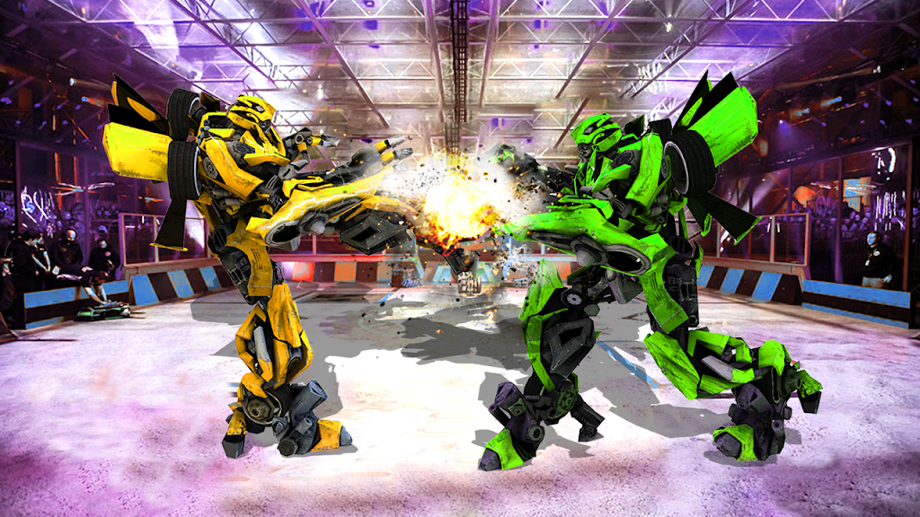 Schermata Futuristic Robot City Fighting 3D Game 0