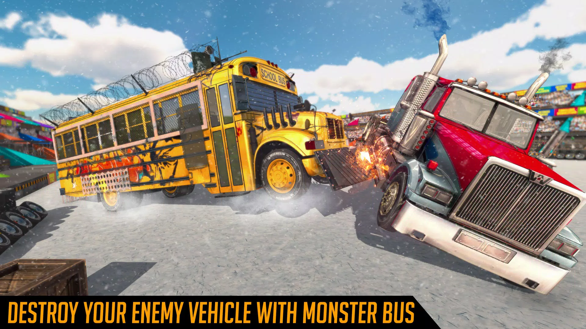 Monster Bus Derby Destruction Captura de tela 3