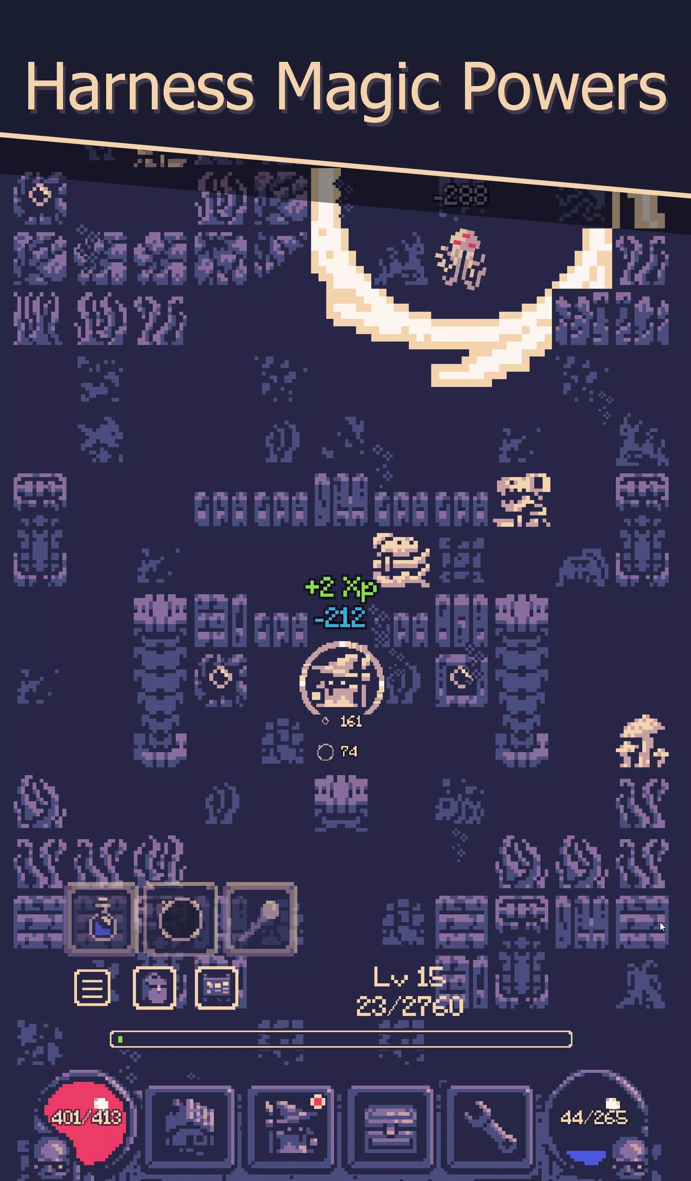 OneBit Adventure（ローグライク） スクリーンショット 2
