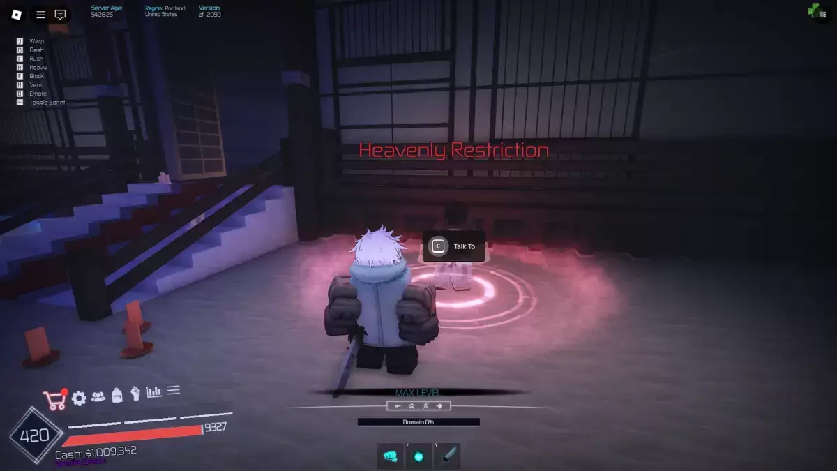 Restrição Celestial NPC em Jujutsu Infinite