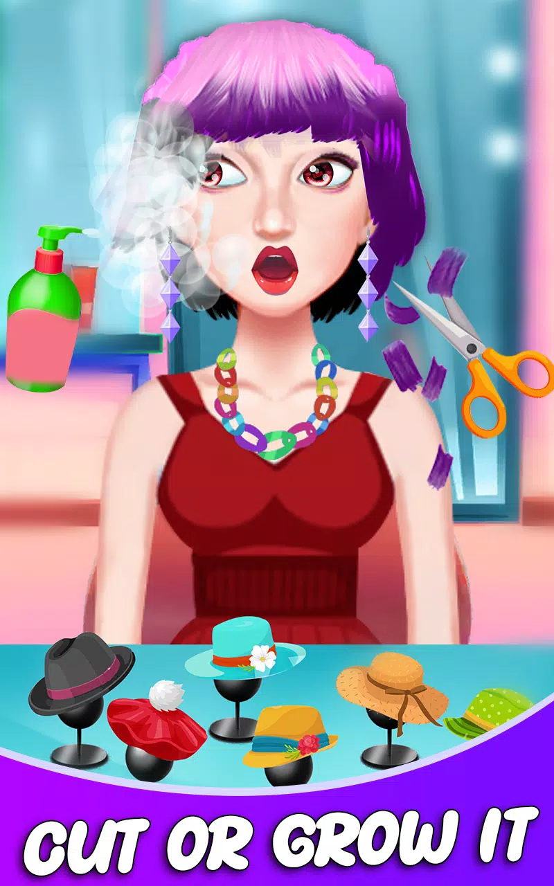 Fashion Girls Hair Salon Games स्क्रीनशॉट 2