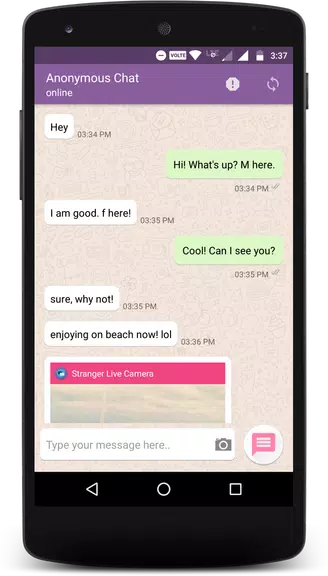 Anonymous Chat & Date for Stranger स्क्रीनशॉट 1