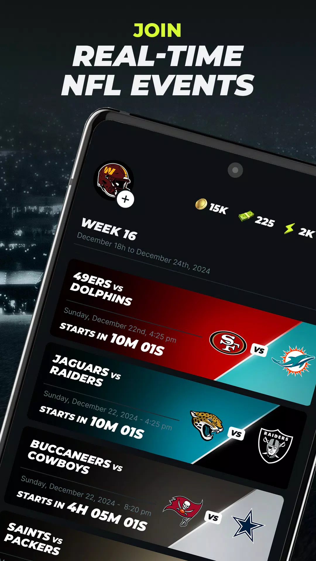 NFL Primetime Fantasy Captura de pantalla 2