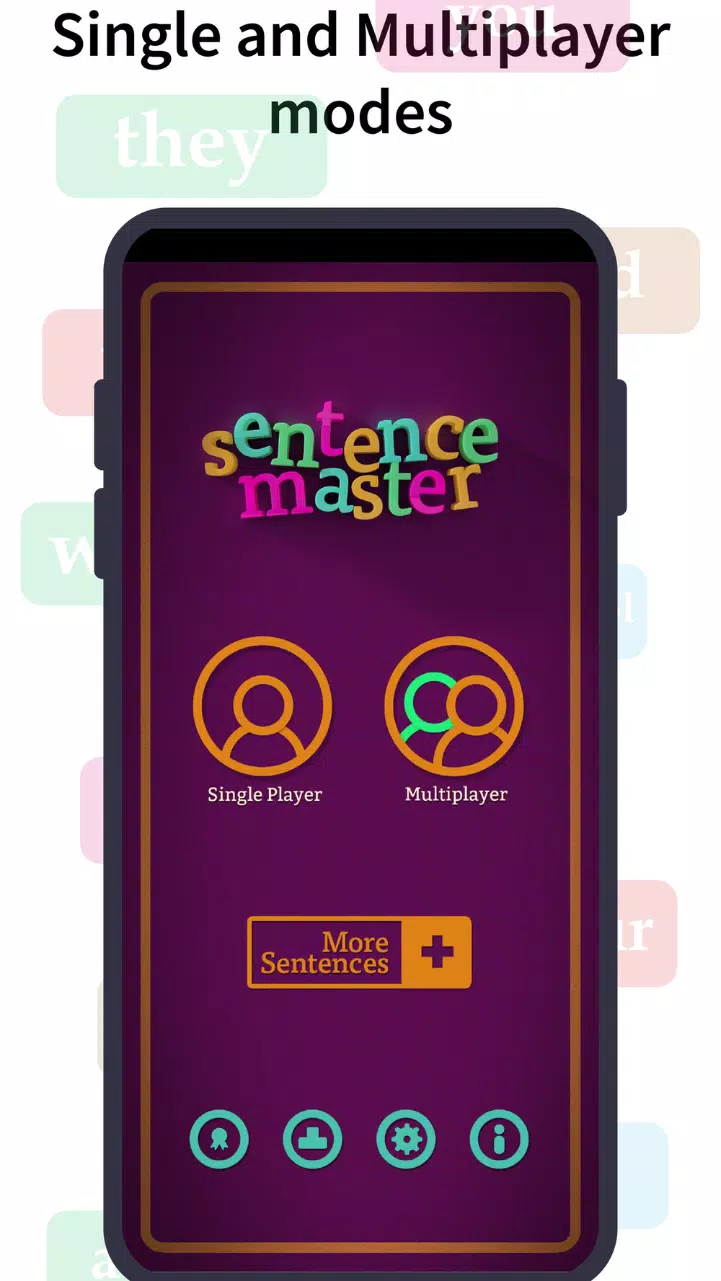 Learn English Sentence Master Captura de pantalla 1