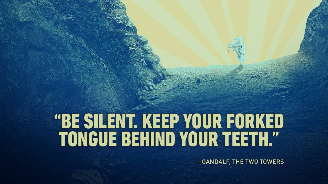 甘道夫訓斥巧言