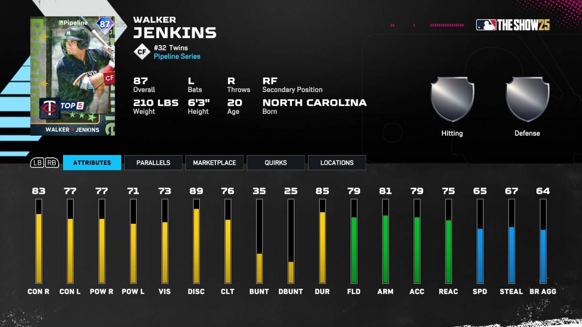 Walker Jenkins as part of an article about best Diamond Dynasty cards in MLB The Show 25.