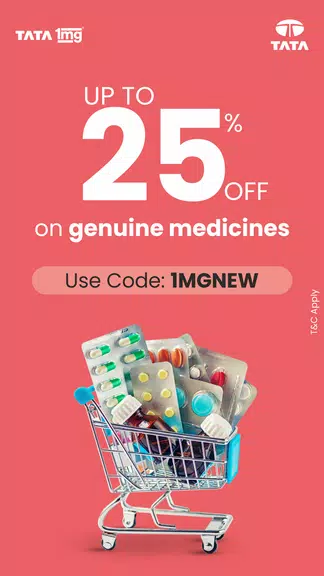 TATA 1mg Online Healthcare App Скриншот 0