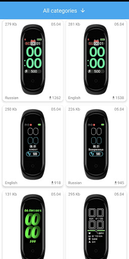 Mi Band 4 WatchFaces Скриншот 0