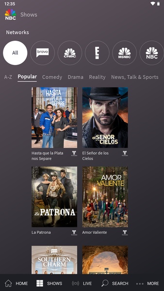The NBC App - Stream TV Shows Скриншот 0