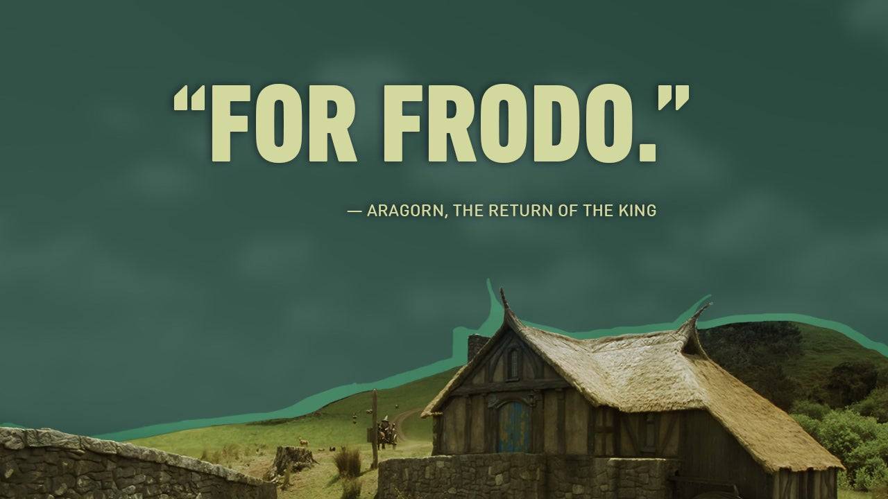 亞拉岡帶領衝鋒說道