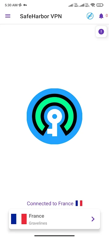 Schermata SafeHarbor VPN 3