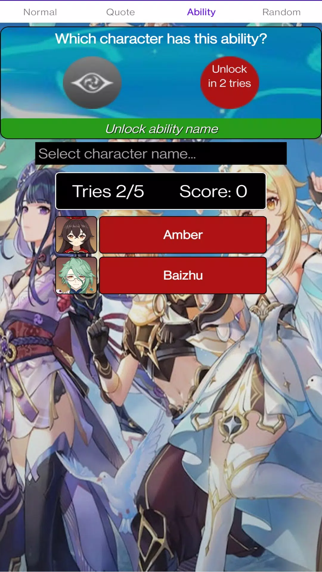 Genshin Guess (Unofficial) Capture d'écran 3