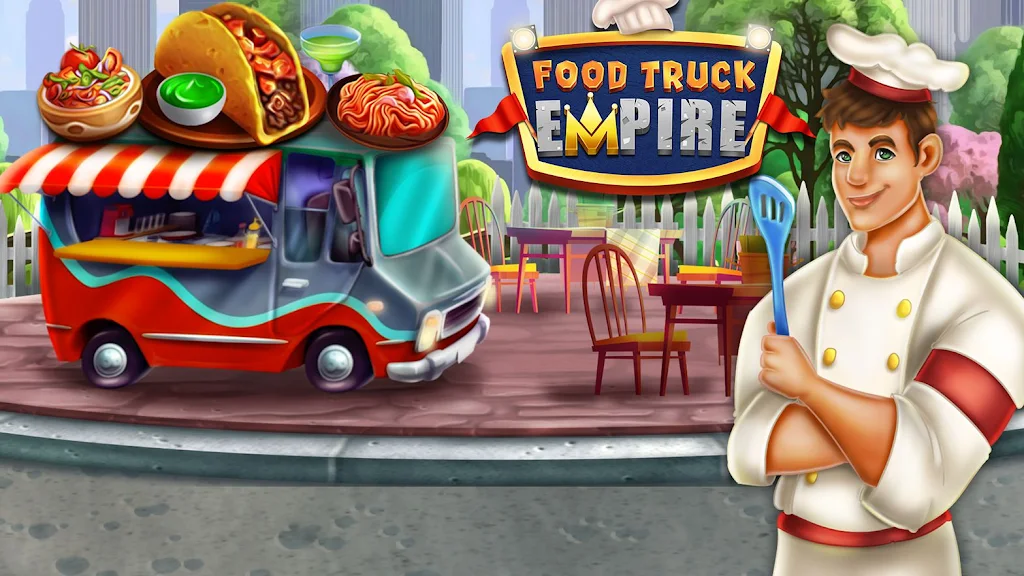 Food truck Empire Cooking Game स्क्रीनशॉट 0