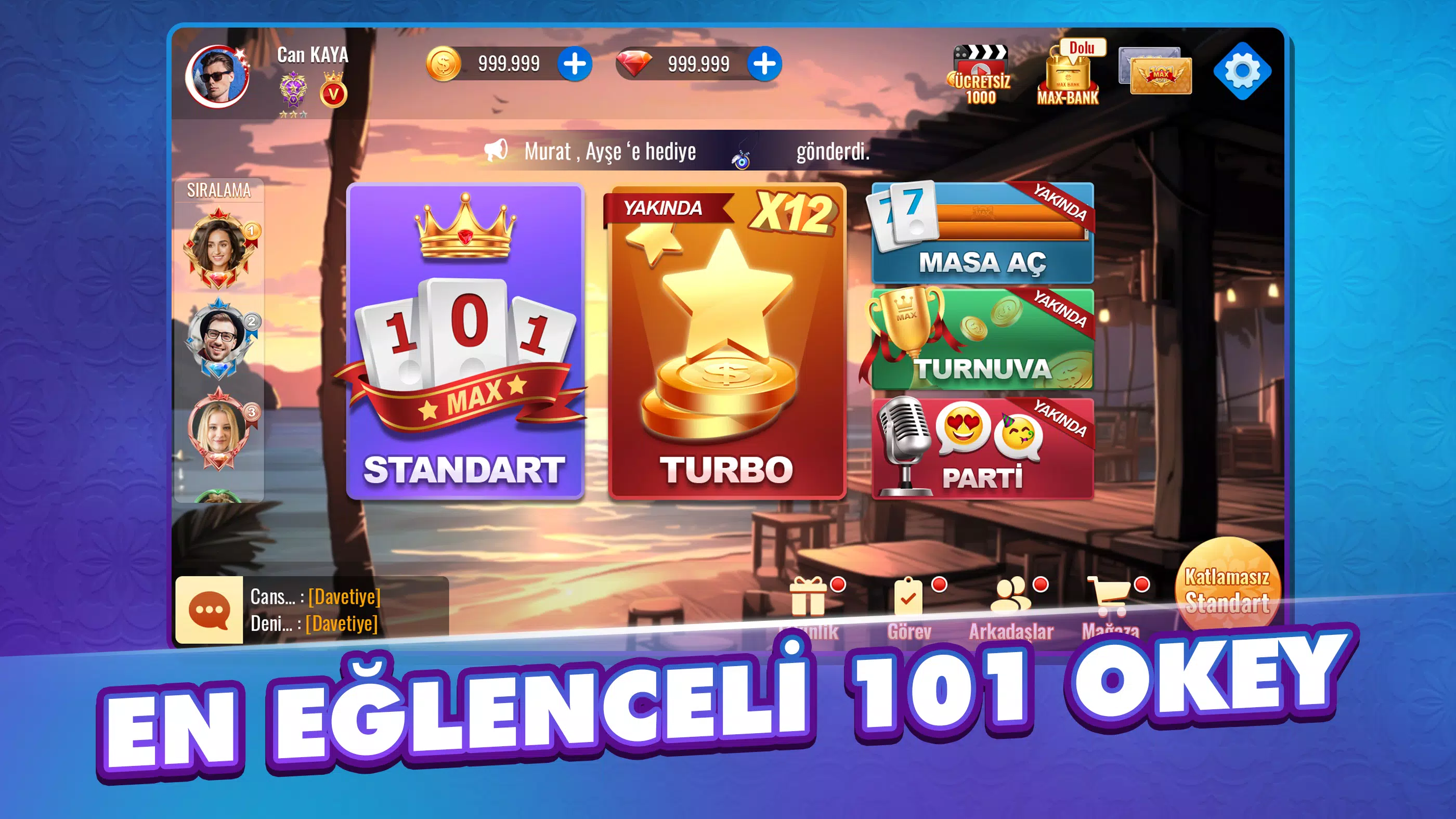 101 Okey Max スクリーンショット 0