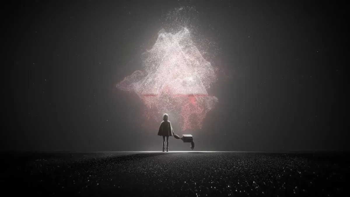 玩家角色和看门人在Blazblue熵效果中调查了深渊