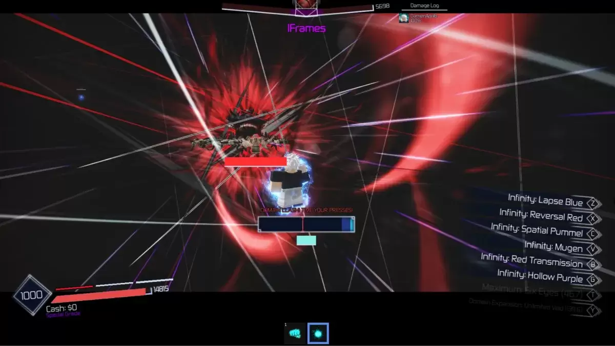 Domínio colidindo em Jujutsu Infinite