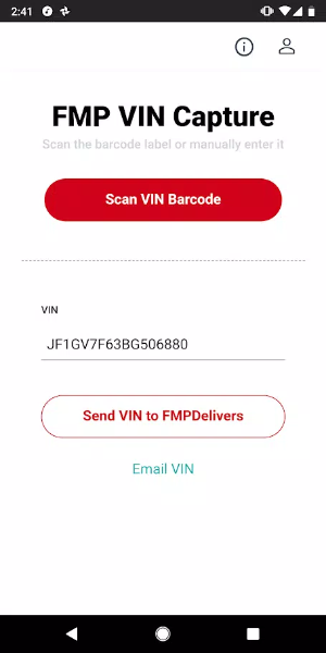 FMP Vin Scan for FMPDelivers by DST» /></p>
<p><strong>Основные характеристики:</strong></p>
<ul>
<li><strong>Быстрое сканирование штрих-кода VIN:</strong> Быстро фиксируйте информацию VIN с помощью камеры мобильного устройства.</li>
<li><strong>Ввод VIN вручную:</strong> Обеспечивает гибкость ручного ввода VIN, когда сканирование штрих-кода невозможно.</li>
<li><strong>Удобный обмен электронными письмами:</strong> Легко отправляйте VIN-коды по электронной почте для удобной передачи и интеграции с другими системами.</li>
<li><strong>Надежная проверка учетных данных:</strong> Безопасный доступ обеспечивается посредством проверки учетных данных, защищая целостность данных.</li>
<li><strong>Универсальные настройки камеры:</strong> Отрегулируйте ориентацию камеры для оптимальной точности сканирования штрих-кода.</li>
<li><strong>Функциональность при слабом освещении:</strong> Встроенный фонарик улучшает видимость в условиях низкой освещенности.</li>
</ul>
<p><img src=