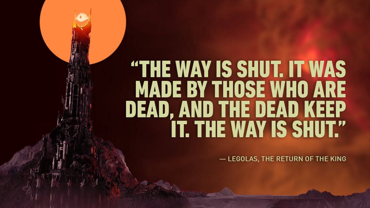 勒苟拉斯警告亡者之路的危險