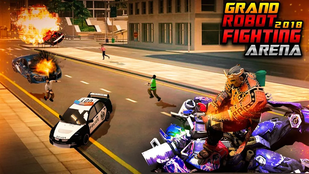 Schermata Futuristic Robot City Fighting 3D Game 3