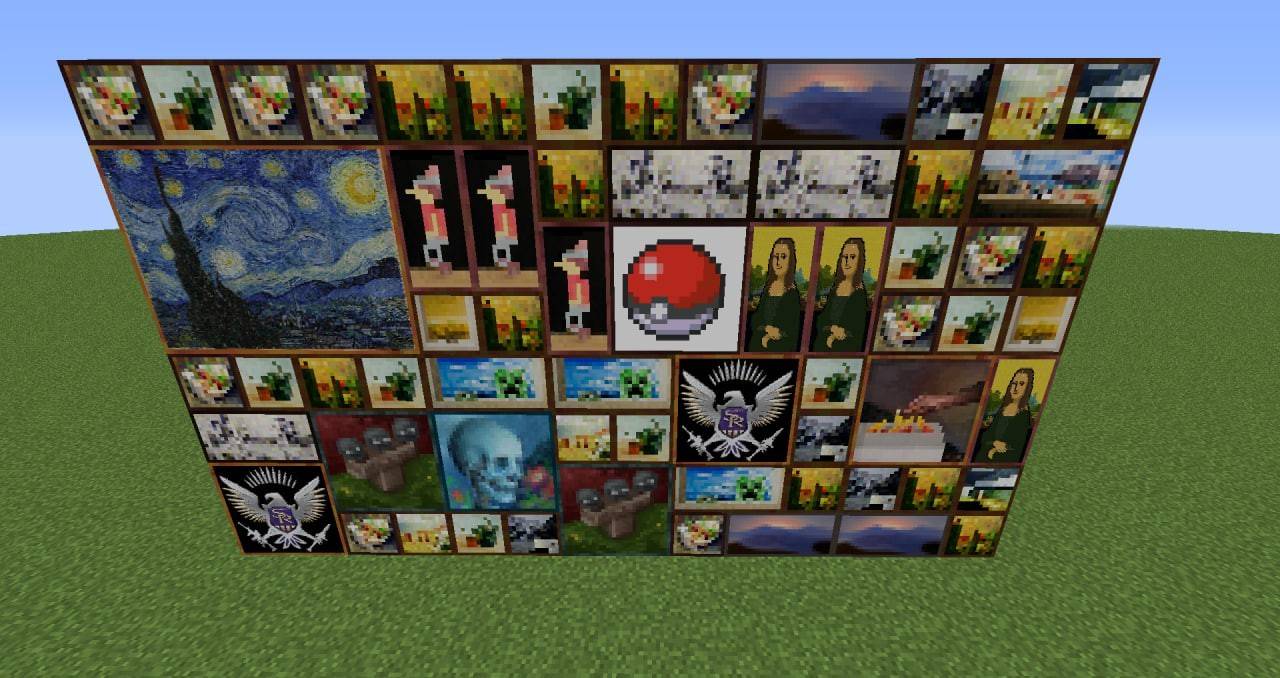 마인 크래프트에서 그림을 걸는 방법