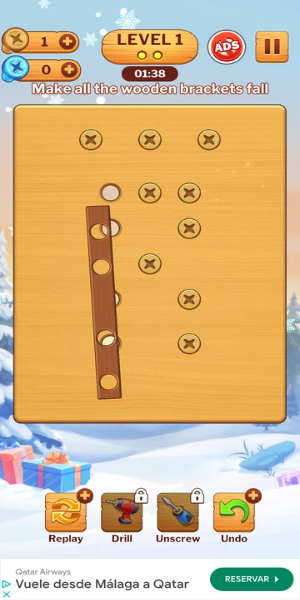 Wood Nuts Game: Unscrew Puzzle應用截圖第1張