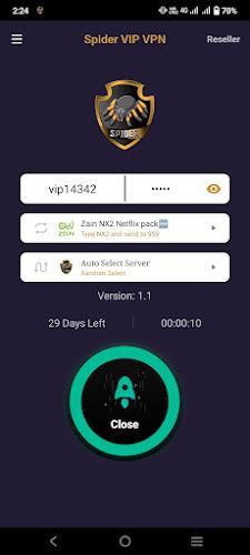 Spider VIP VPN ဖန်သားပြင်ဓာတ်ပုံ 1