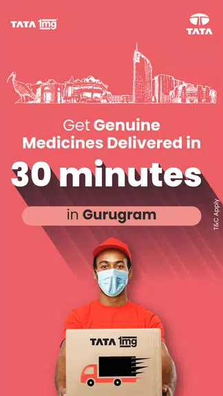 TATA 1mg Online Healthcare App Скриншот 1