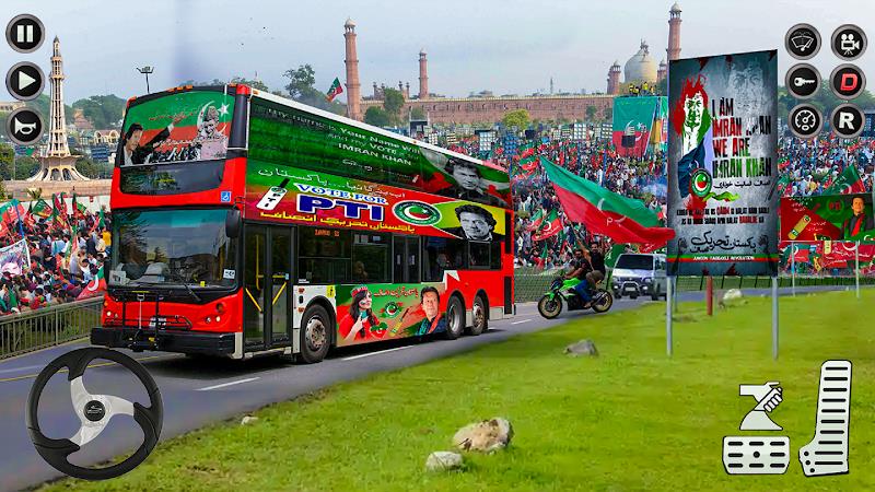 Imran Khan Election Bus Sim 3D Скриншот 0