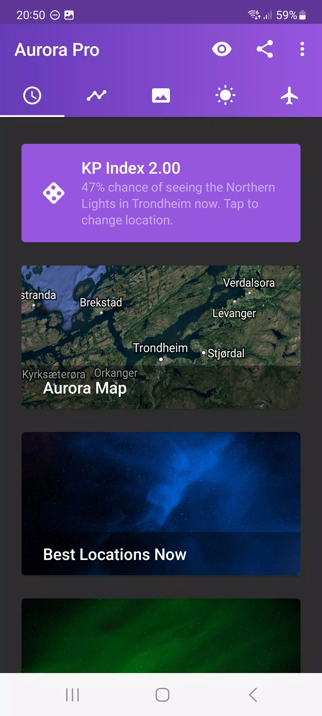 My Aurora Forecast Скриншот 0