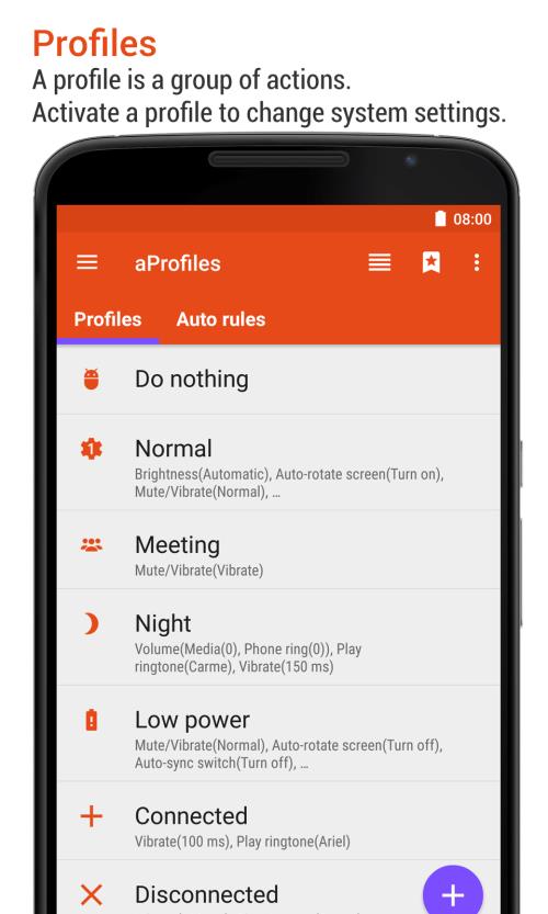 aProfiles - Auto tasks Скриншот 0
