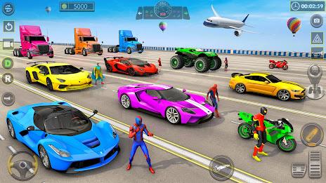 Schermata Superhero Car Stunt Game 3D 3