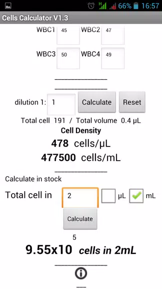 Cells Calculator スクリーンショット 1