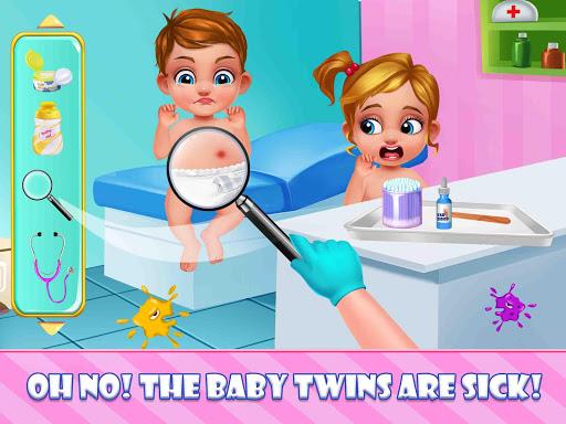 Newborn Sweet Baby Twins 2: Baby Care & Dress Up Ekran Görüntüsü 3