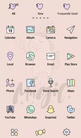 Unicorn Magic Theme Скриншот 2