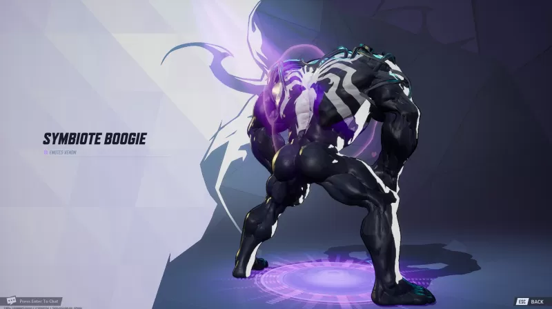 Symbiote Boogie Venom Twerk 감정 Marvel Rivals에서 볼 수 있듯이. IGN이 캡처 한 이미지.